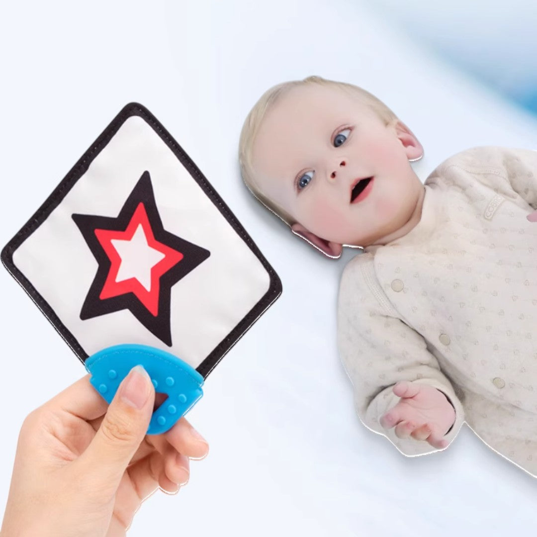 Jollybaby Phased Development Sensory Cloth Book (with Teether & Crinkle Pages)