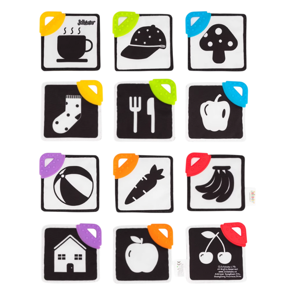 Jollybaby Phased Development Sensory Cloth Book (with Teether & Crinkle Pages)