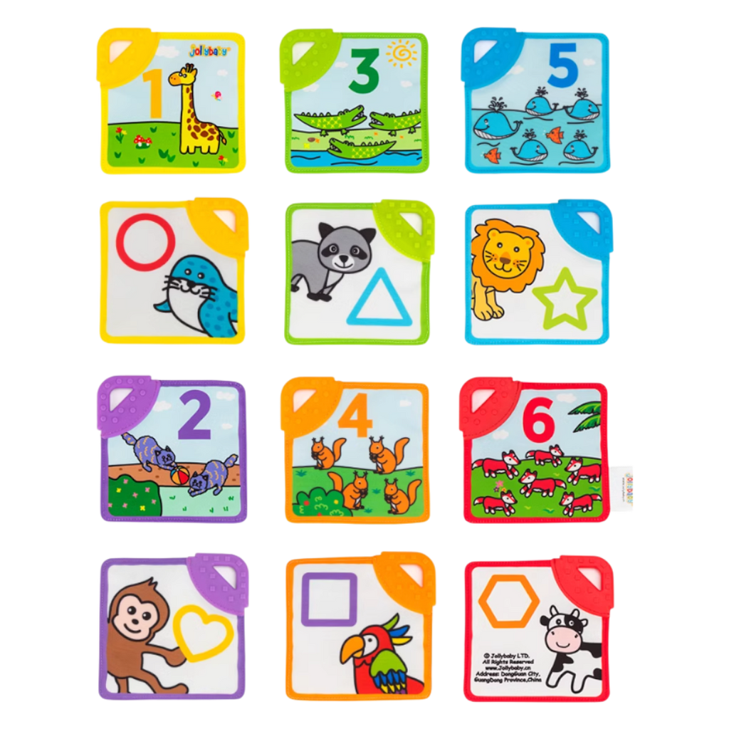 Jollybaby Phased Development Sensory Cloth Book (with Teether & Crinkle Pages)