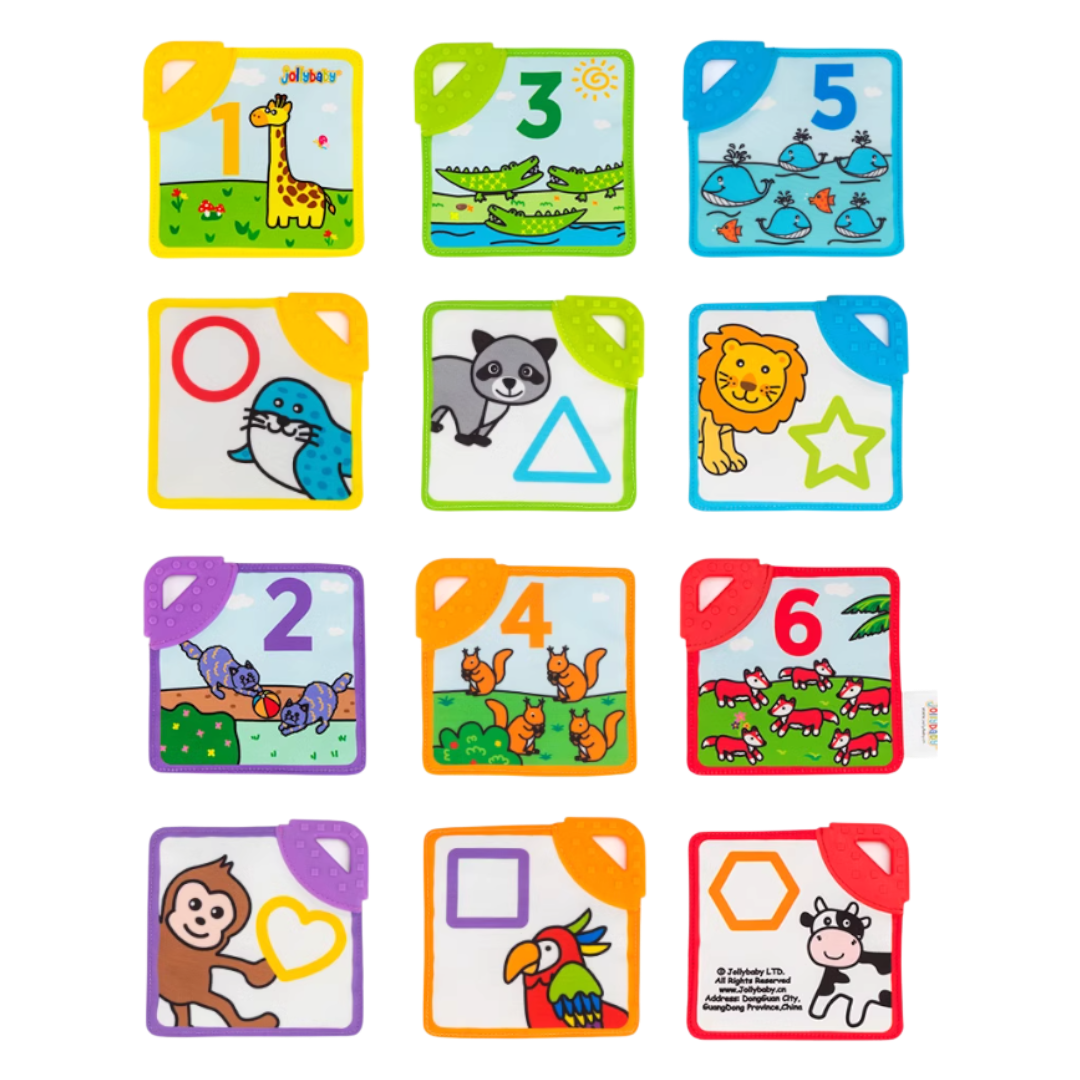 Jollybaby Phased Development Sensory Cloth Book (with Teether & Crinkle Pages)