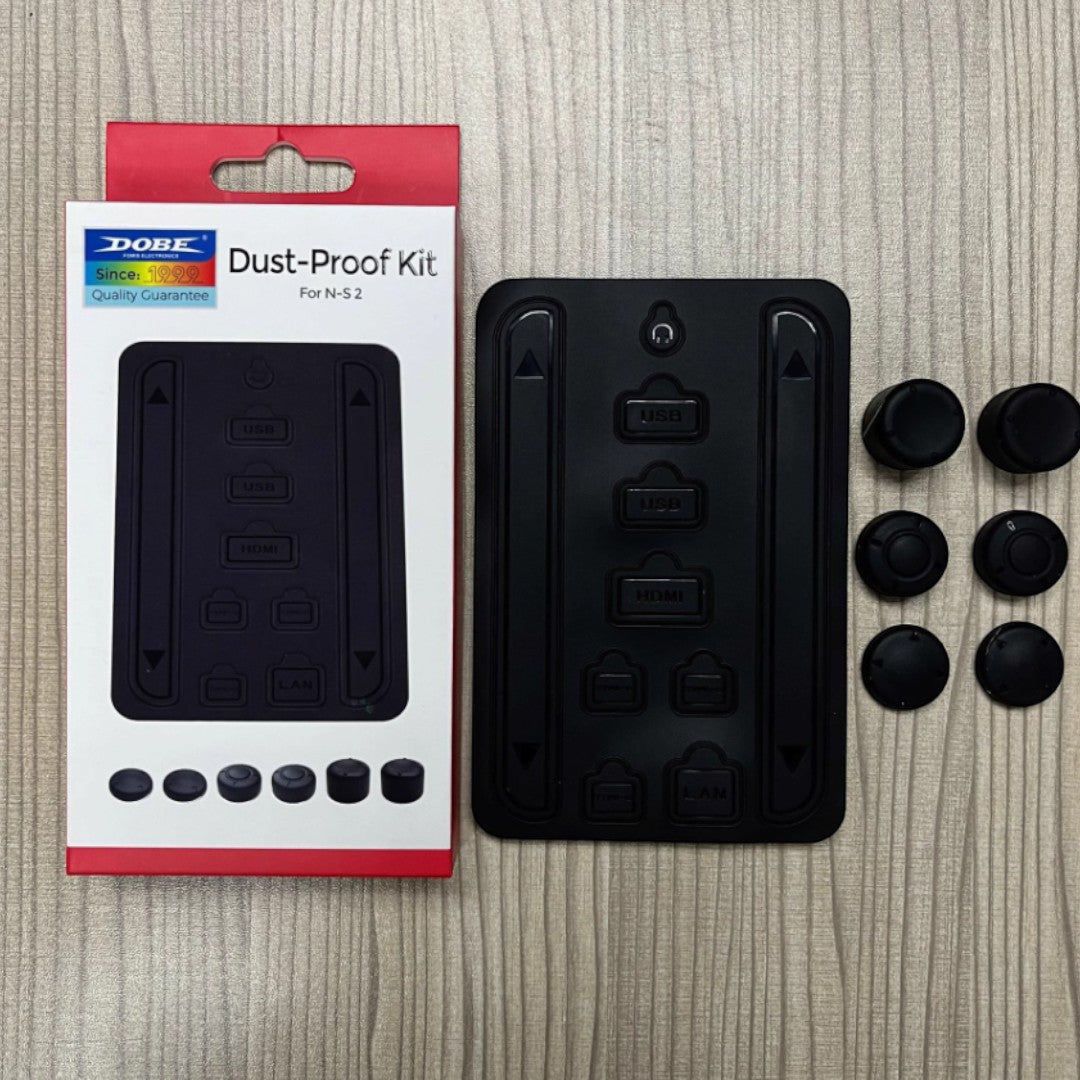 DOBE 16-in-1 Dust Plug Set for Nintendo Switch 2 Console – USB & Dock Port Protective Cap Kit - cabestdeal