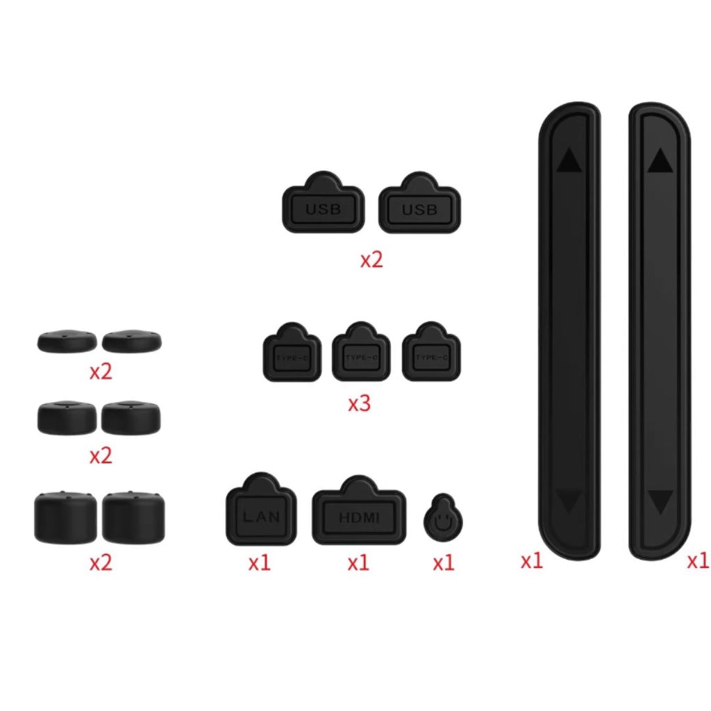 DOBE 16-in-1 Dust Plug Set for Nintendo Switch 2 Console – USB & Dock Port Protective Cap Kit - cabestdeal