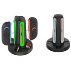 Dobe Switch 2 Joy-Con Charging Base (Model NS2) – 4-Controller Charger with 360° LED Indicators - cabestdeal