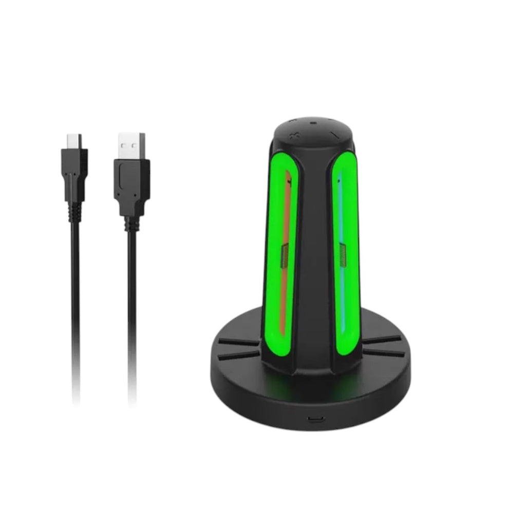 Dobe Switch 2 Joy-Con Charging Base (Model NS2) – 4-Controller Charger with 360° LED Indicators - cabestdeal