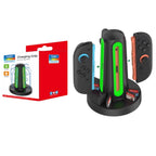 Dobe Switch 2 Joy-Con Charging Base (Model NS2) – 4-Controller Charger with 360° LED Indicators - cabestdeal