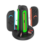 Dobe Switch 2 Joy-Con Charging Base (Model NS2) – 4-Controller Charger with 360° LED Indicators - cabestdeal