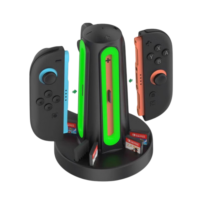 Dobe Switch 2 Joy-Con Charging Base (Model NS2) – 4-Controller Charger with 360° LED Indicators - cabestdeal Hover Image