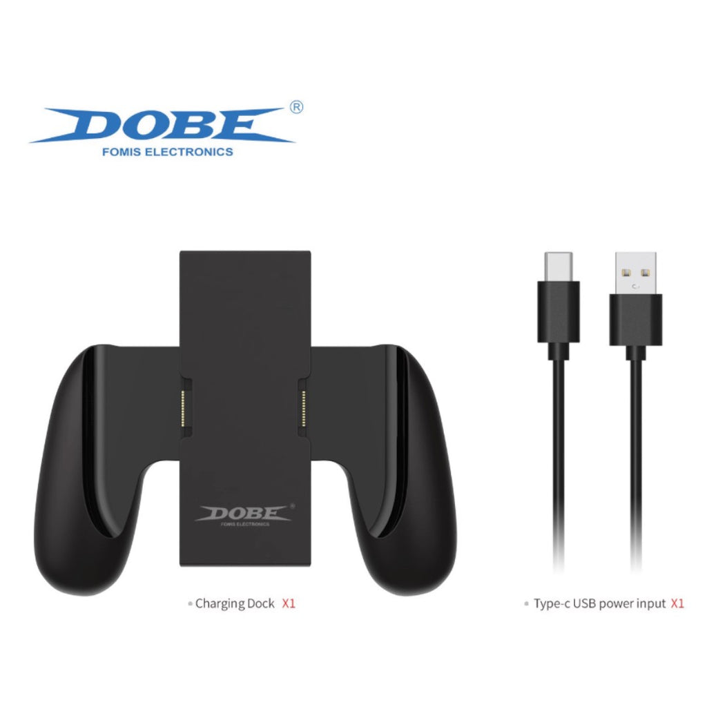 Dobe Dual Charging Grip Dock for Switch 2 Left & Right Controllers with Magnetic Mount & LED Indicators - cabestdeal