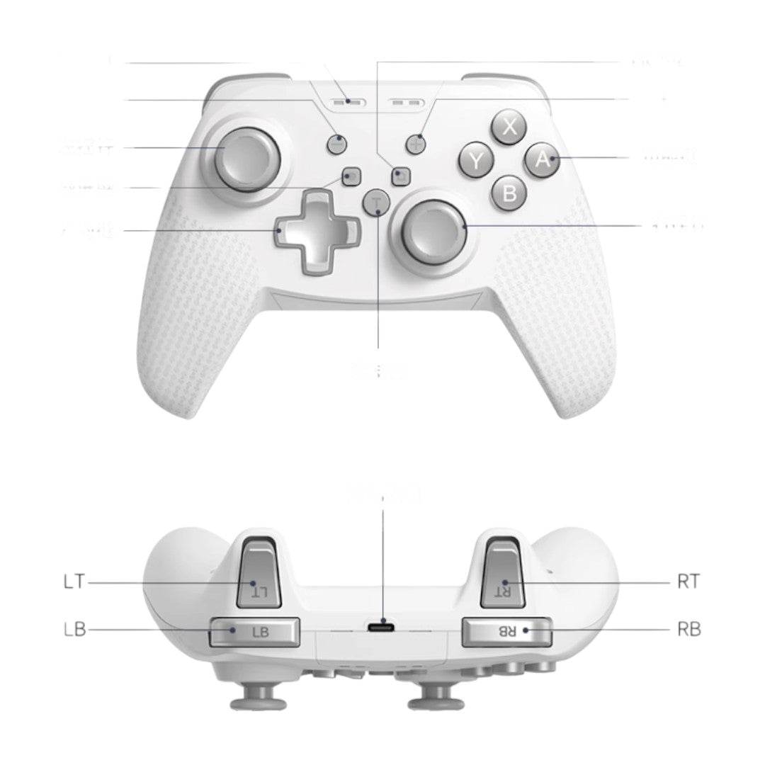 Glacier Silver Wireless Game Controller – Basic Edition - cabestdeal