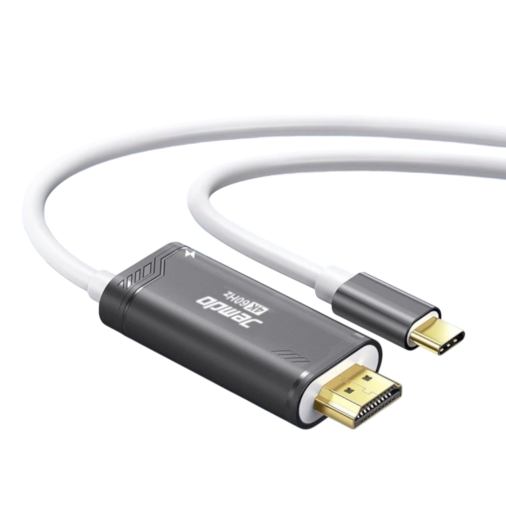 Jemdo Portable HDMI Adapter Cable for Nintendo Switch 2 (NS2) – 4K60Hz Display & Charging Dock Replacement (Black) - cabestdeal