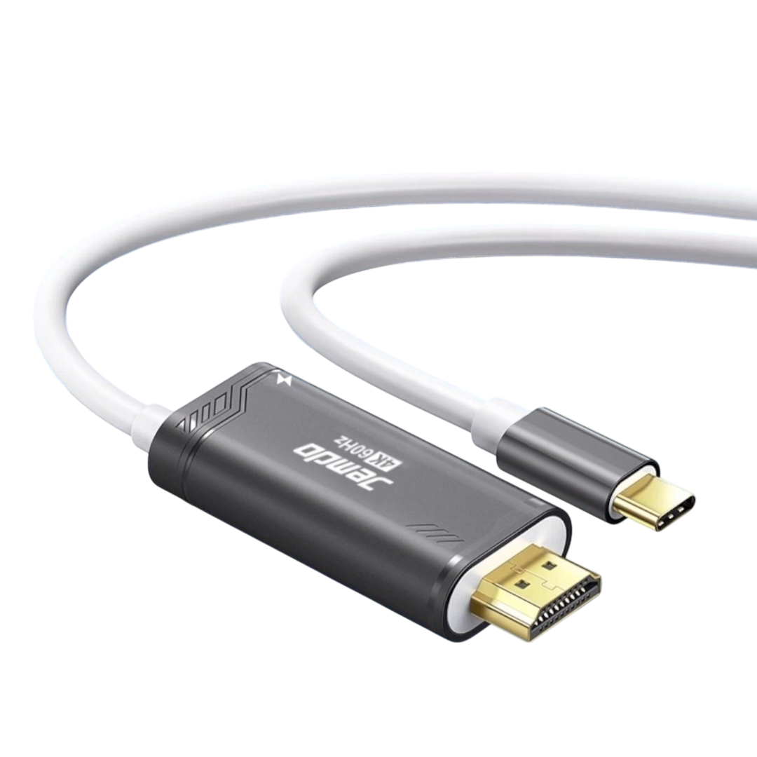 Jemdo Portable HDMI Adapter Cable for Nintendo Switch 2 (NS2) – 4K60Hz Display & Charging Dock Replacement (Black) - cabestdeal