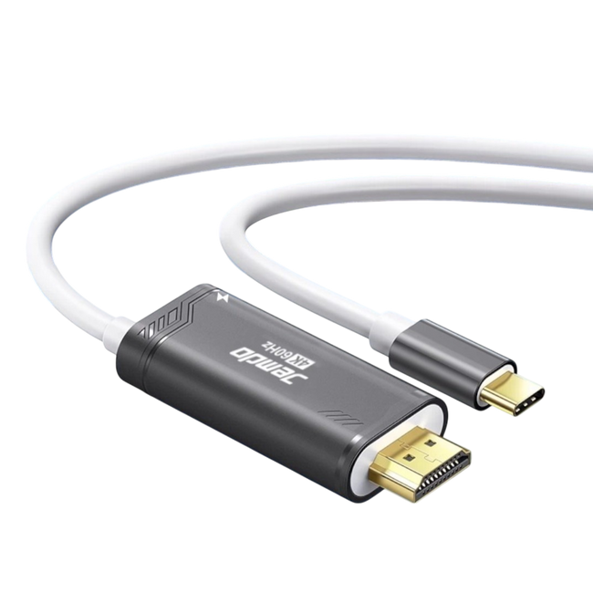 Jemdo Portable HDMI Adapter Cable for Nintendo Switch 2 (NS2) – 4K60Hz Display & Charging Dock Replacement (Black) - cabestdeal Hover Image