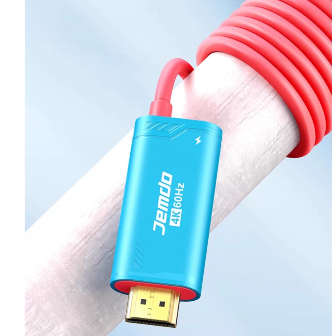 Jemdo Portable HDMI Adapter Cable for Nintendo Switch 2 (NS2) – 4K60Hz Display & Charging Dock Replacement (Black) - cabestdeal