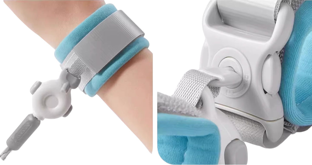 KUB Upgraded Dual-Release Anti-Lost Safety Leash for Kids (with Key Lock & Night Reflective Strap)