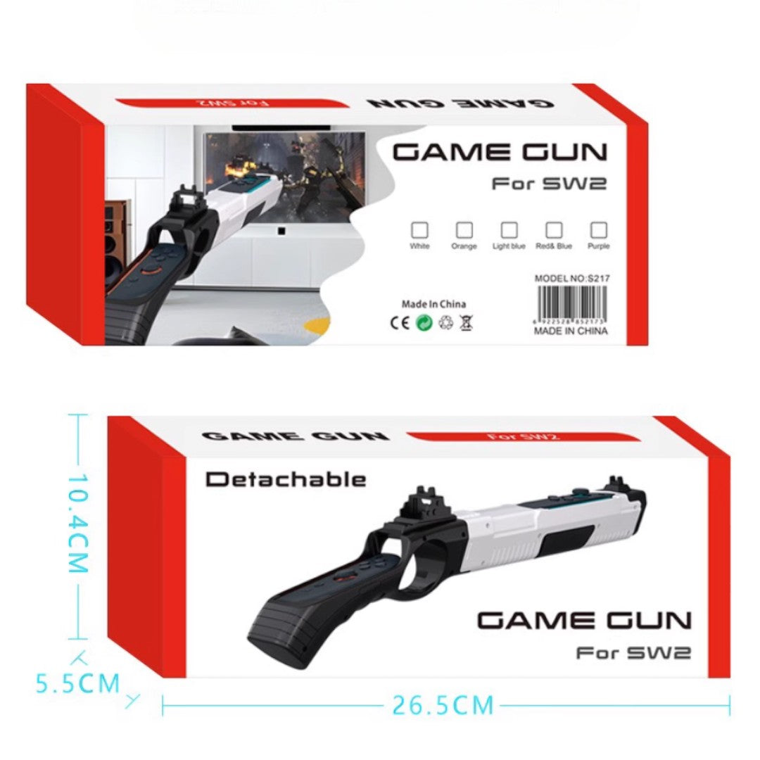 New Switch 2 Motion Light Gun Attachment for Joy‑Con – Splatoon-Style Shooter Grip - cabestdeal