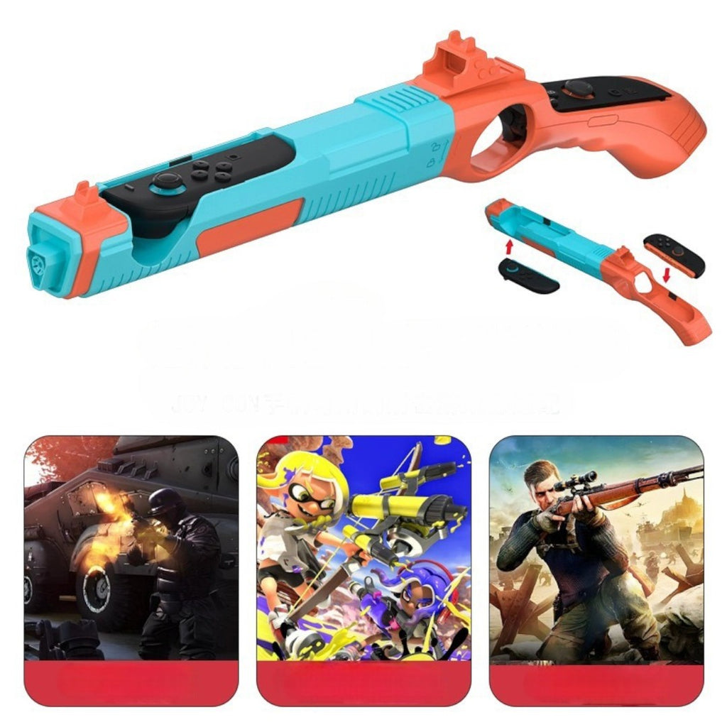 New Switch 2 Motion Light Gun Attachment for Joy‑Con – Splatoon-Style Shooter Grip - cabestdeal