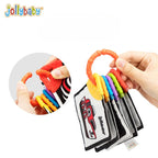 Jollybaby Phased Development Sensory Cloth Book (with Teether & Crinkle Pages)