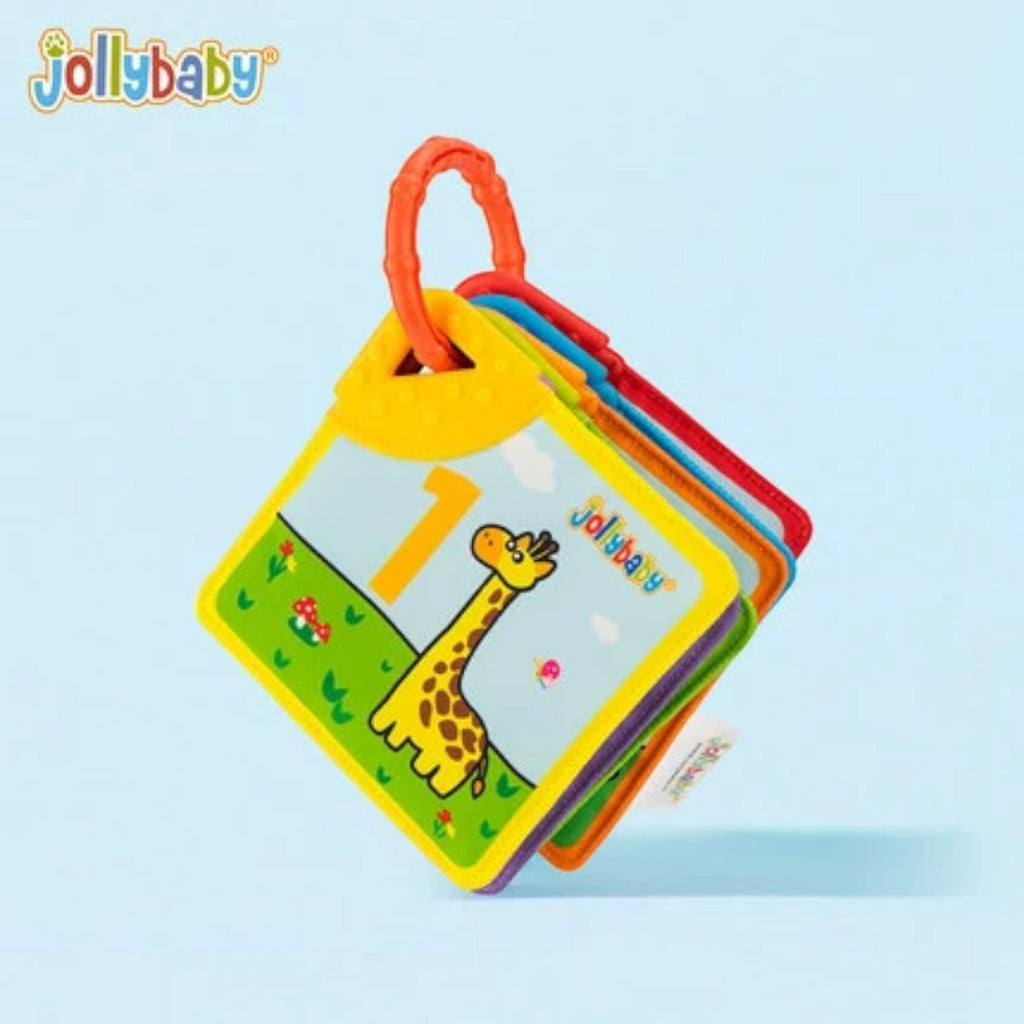Jollybaby Phased Development Sensory Cloth Book (with Teether & Crinkle Pages)