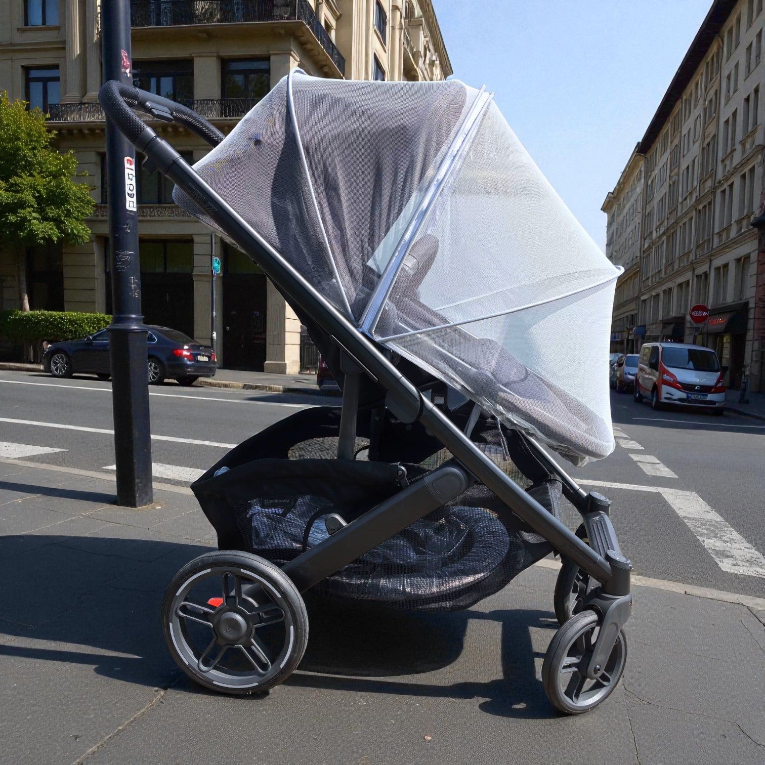 Premium Structured Zippered Mosquito Net for UPPAbaby Cruz, Vista & Minu (V1/V2/V3 Models)