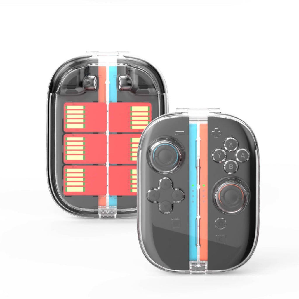 Transparent Magnetic Snap-On Storage Case for Switch 2 Joy‑Cons - cabestdeal