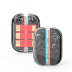 Transparent Magnetic Snap-On Storage Case for Switch 2 Joy‑Cons - cabestdeal