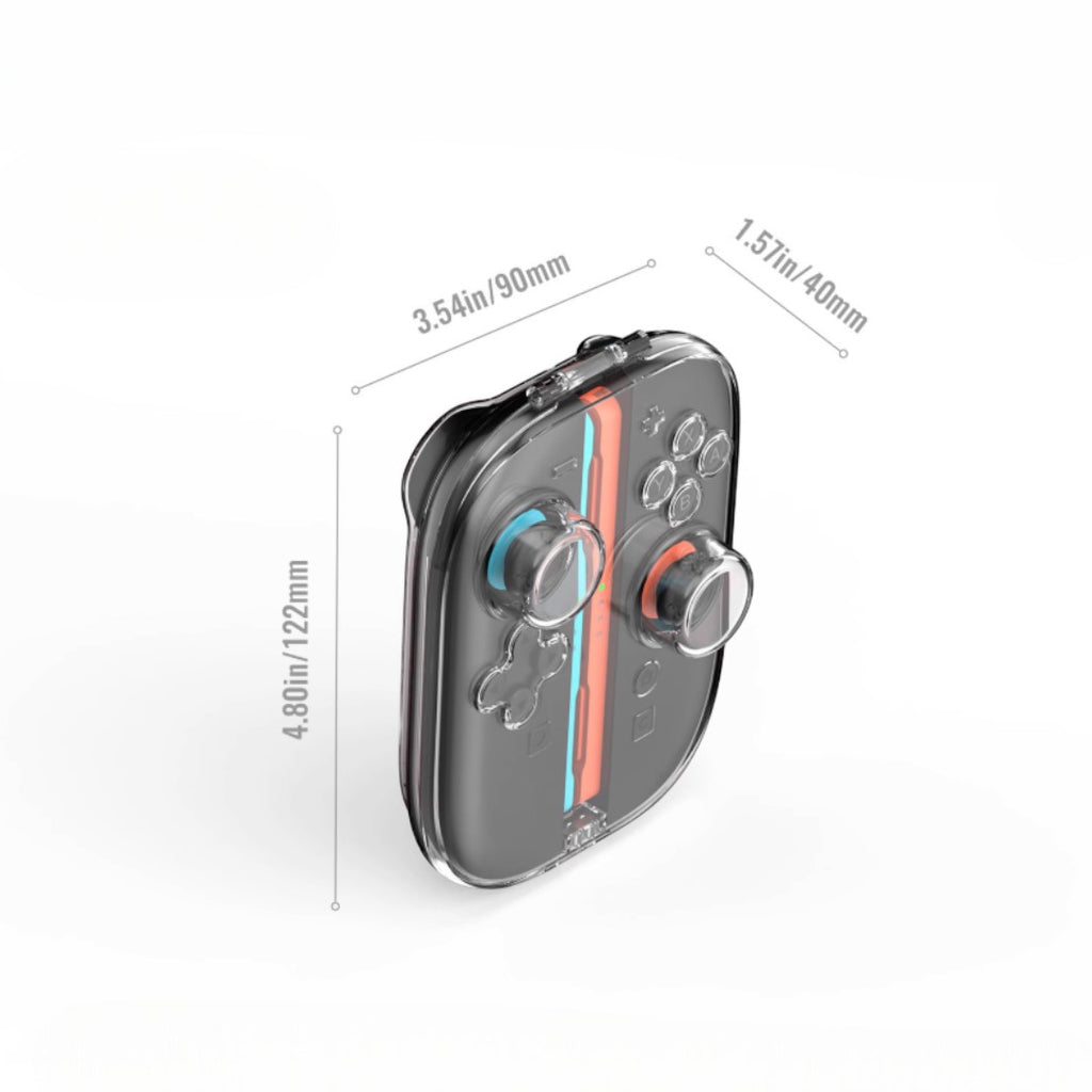 Transparent Magnetic Snap-On Storage Case for Switch 2 Joy‑Cons - cabestdeal