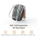 Transparent Magnetic Snap-On Storage Case for Switch 2 Joy‑Cons - cabestdeal