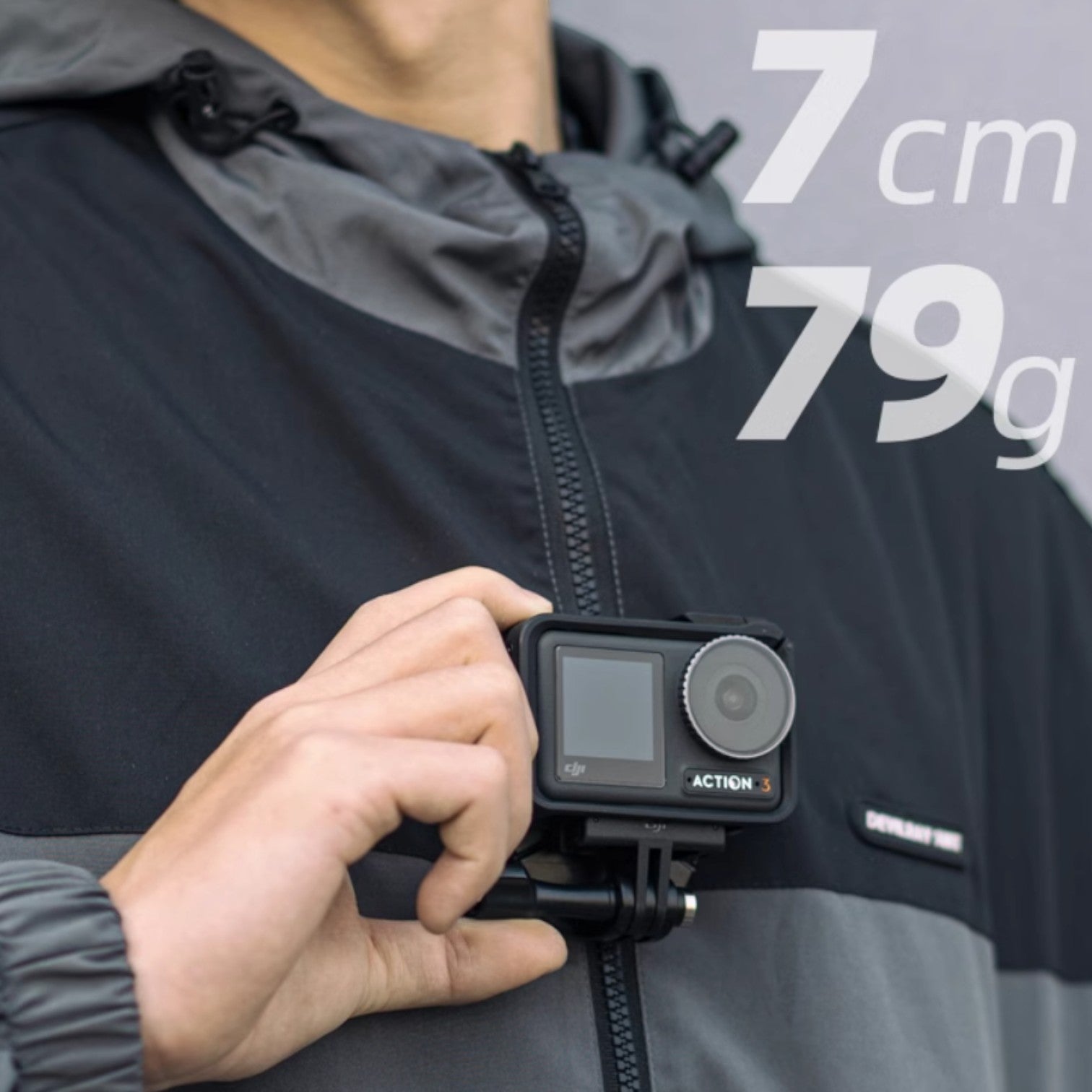 Universal Magnetic Quick-Release Mount for Action Cameras (GoPro, DJI, Insta360) with Mini Magnetic Fill Light