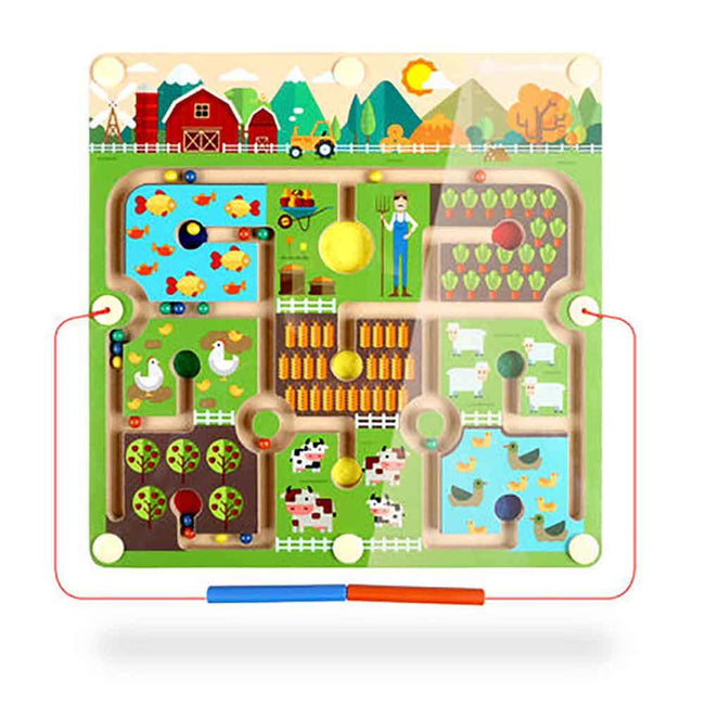 Goryeo Baby Montessori Animal Farm Magnetic Bead Maze Main Image