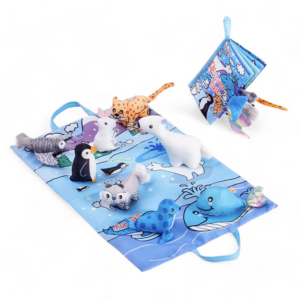 Jollybaby Portable Tummy Time Play Mat Sensory Book