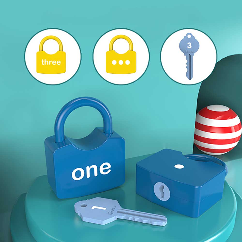 Onshine Montessori Number & English Learning Locks (10-Pack)