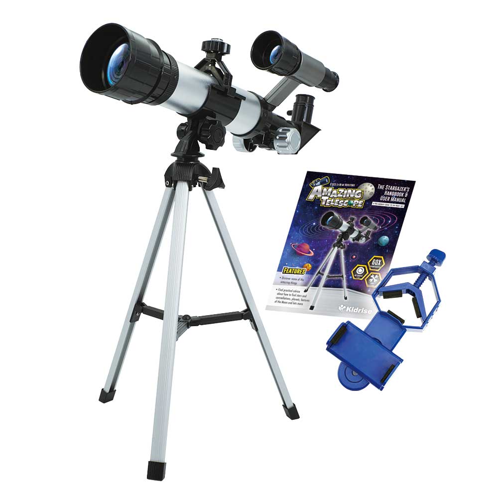 Kidrise STEAM Science Amazing Telescope for Kids (with Smartphone Holder & Stargazing Guide)