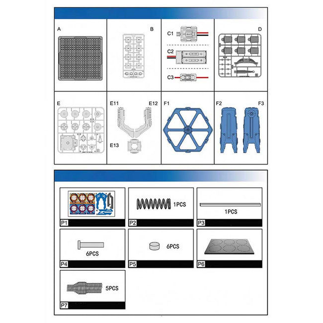 Byjarda Circuits & Machinery: DIY Rotating Target STEM Kit (67-Piece) Main Image